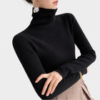 Pull Femme Douillet Coupe Ajustée - Noir