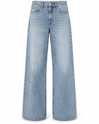 Jean Droit Femme - Taille Haute Coupe Classique - Bleu clair