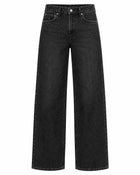 Jean Large Femme - Longueur Sol Coupe Fluide - Noir