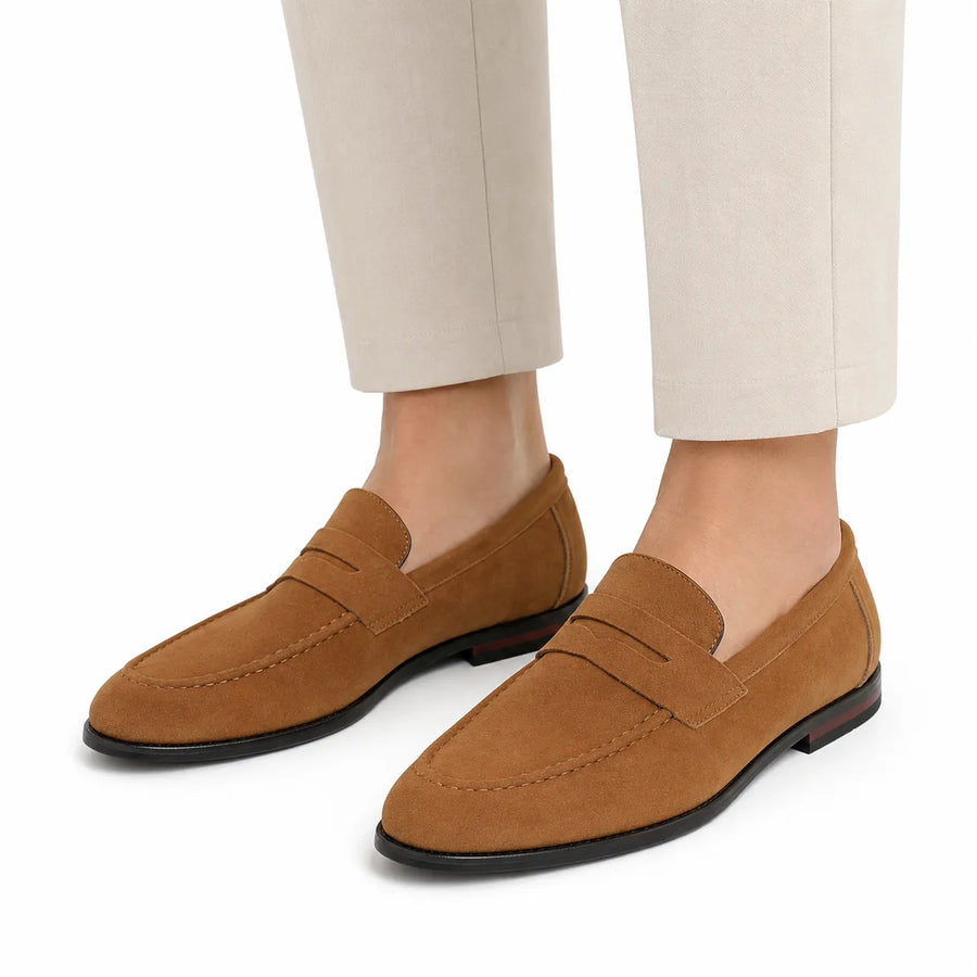 Mocassin homme couleur unie - couleur noire vue face