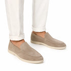 Mocassins homme – à enfiler loafer souple bureau - Beige