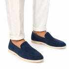 Mocassins homme – à enfiler loafer souple bureau - Marine
