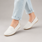 Mocassins femme – blancs finition mate bureau - Blanc