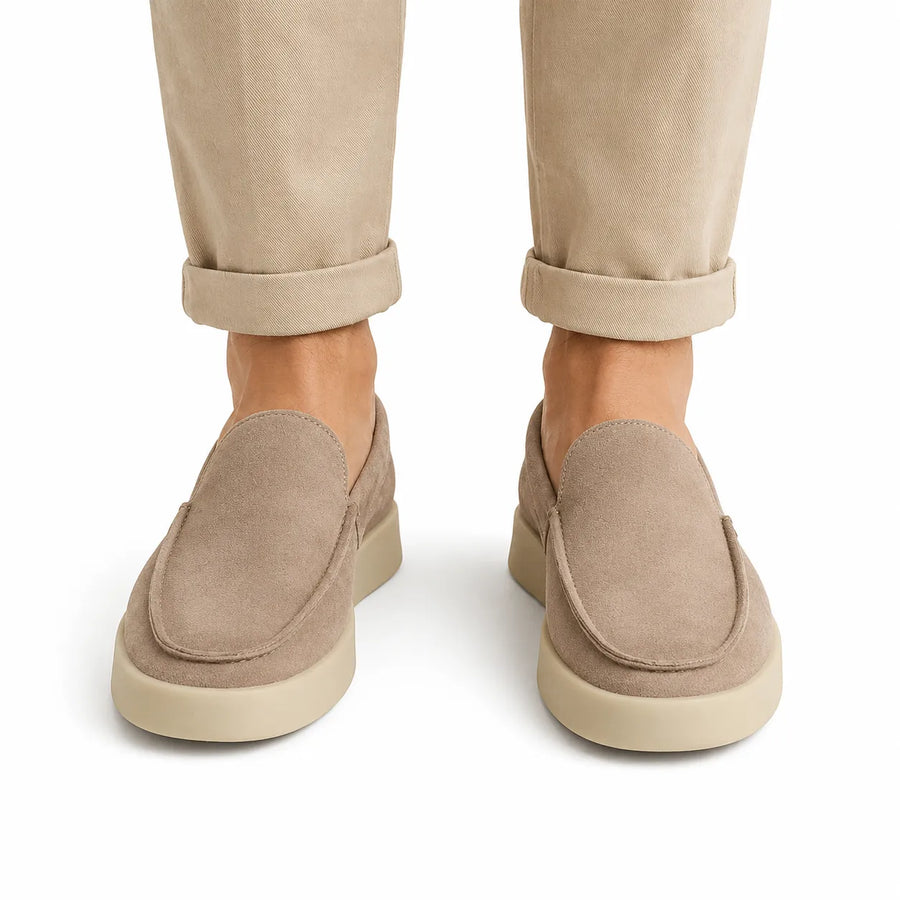 Mocassin homme daim loafer - vue de côté