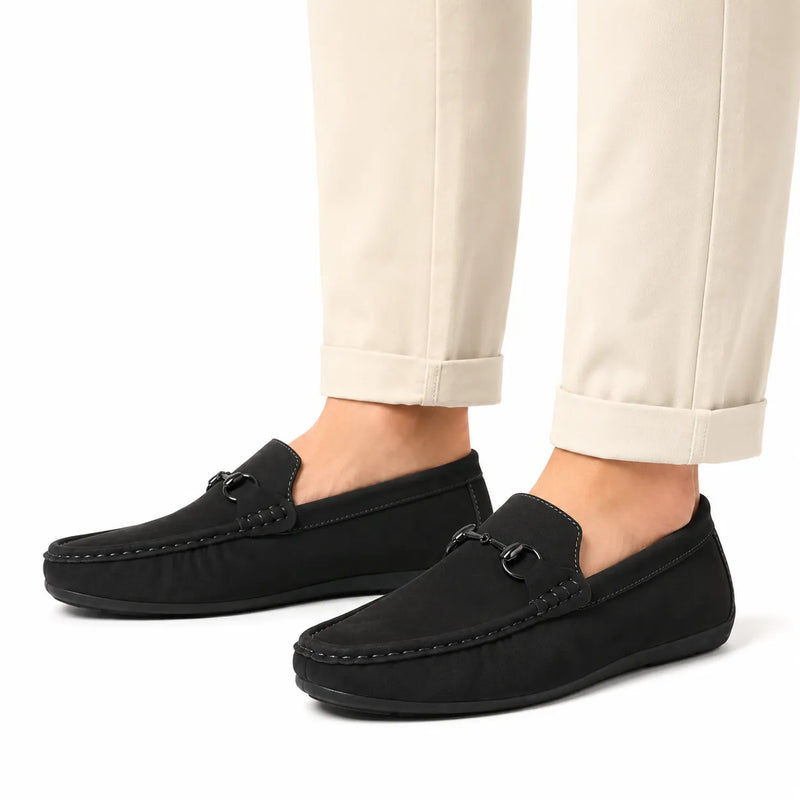 Mocassin homme style britannique loafer basse polyvalent - vue face couleur kaki