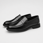 Mocassins homme – de ville noir vernis élégance - Noir