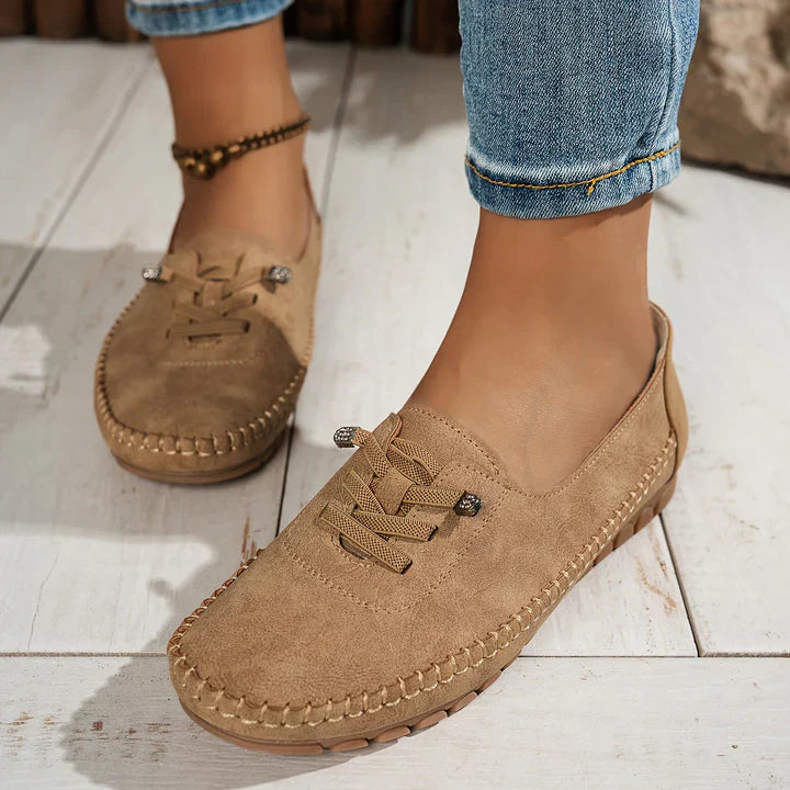 Mocassin femme bleu marine - vue semelle