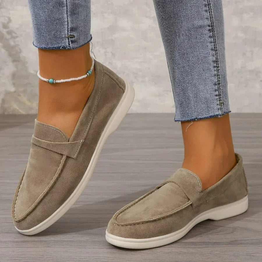 Mocassin femme multicolore confort - vue de dos