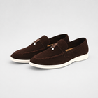 Mocassins femme – marron à glands élégance discrète - Marron Foncé