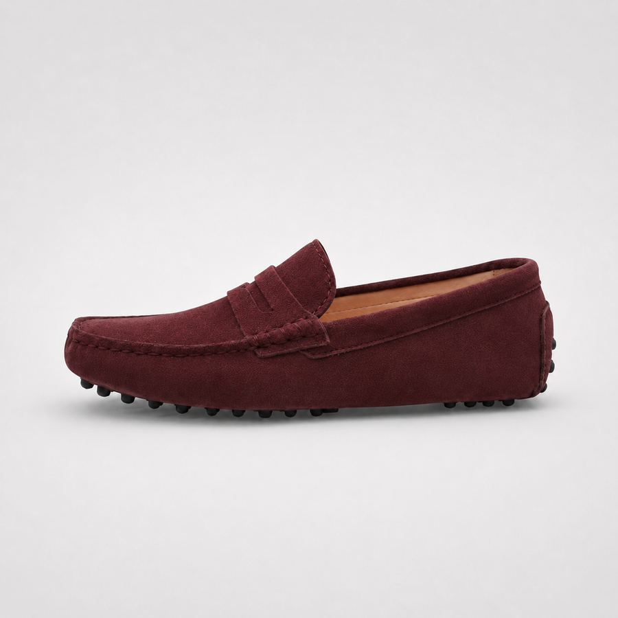 Mocassin femme marron simplicité - vue de côté