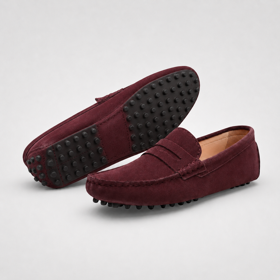 Mocassin femme marron confort - vue semelle