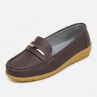 Mocassins femme – marron plates enfilage saison - Marron