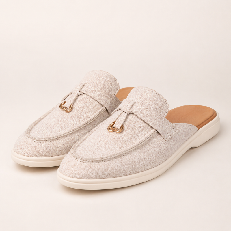 Mocassin femme mule enfilage facile - vue face