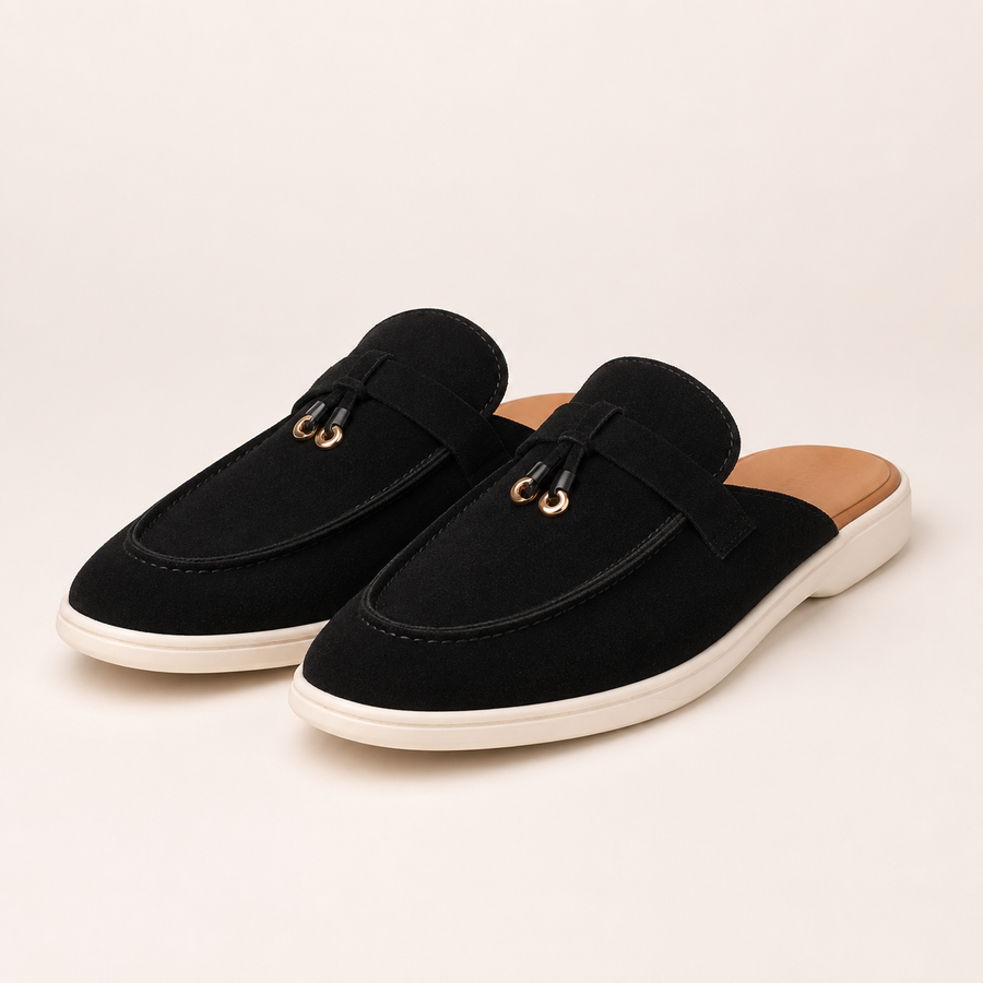 Mocassin femme mule enfilage facile - vue de côté