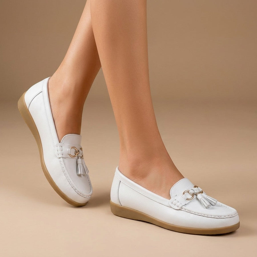 Mocassin femme penny glands - vue de dos