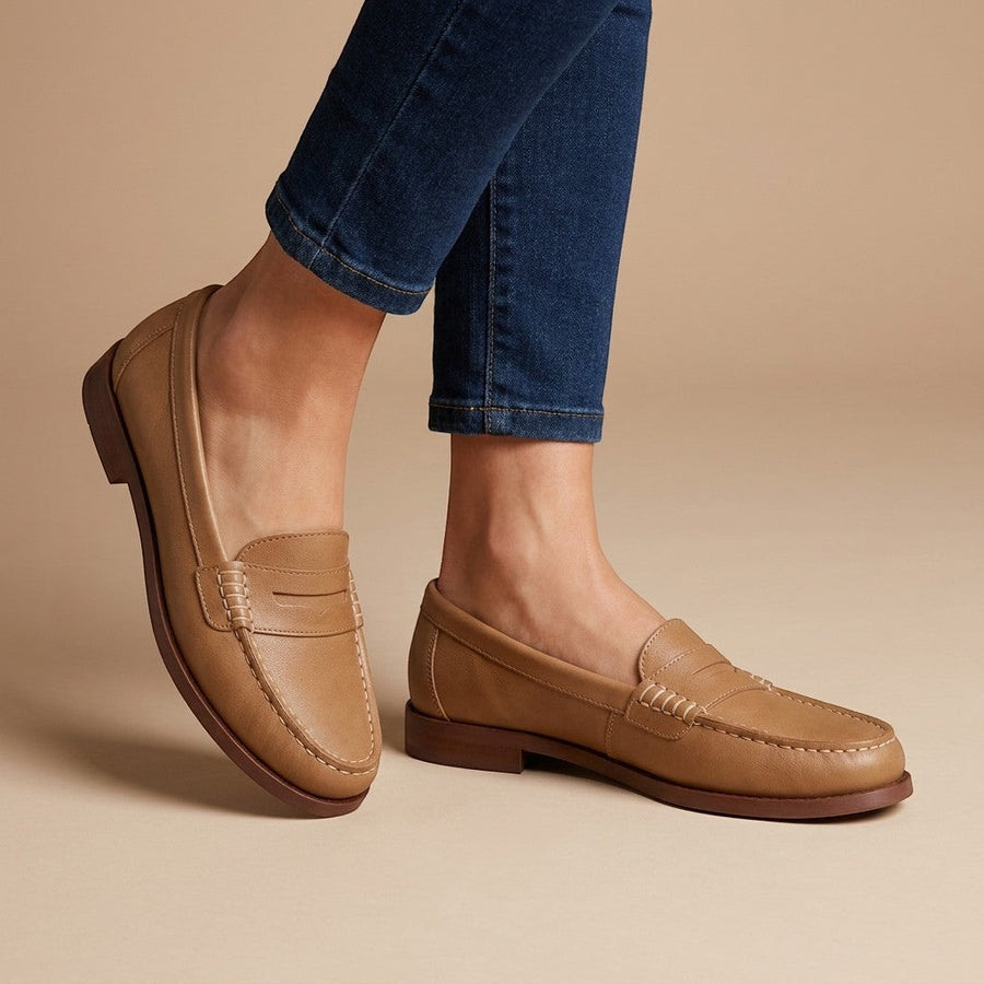 Mocassin femme intemporel semelle soutenante - vue de côté