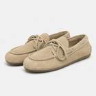 Mocassins femme – style bateau à lacet - Beige