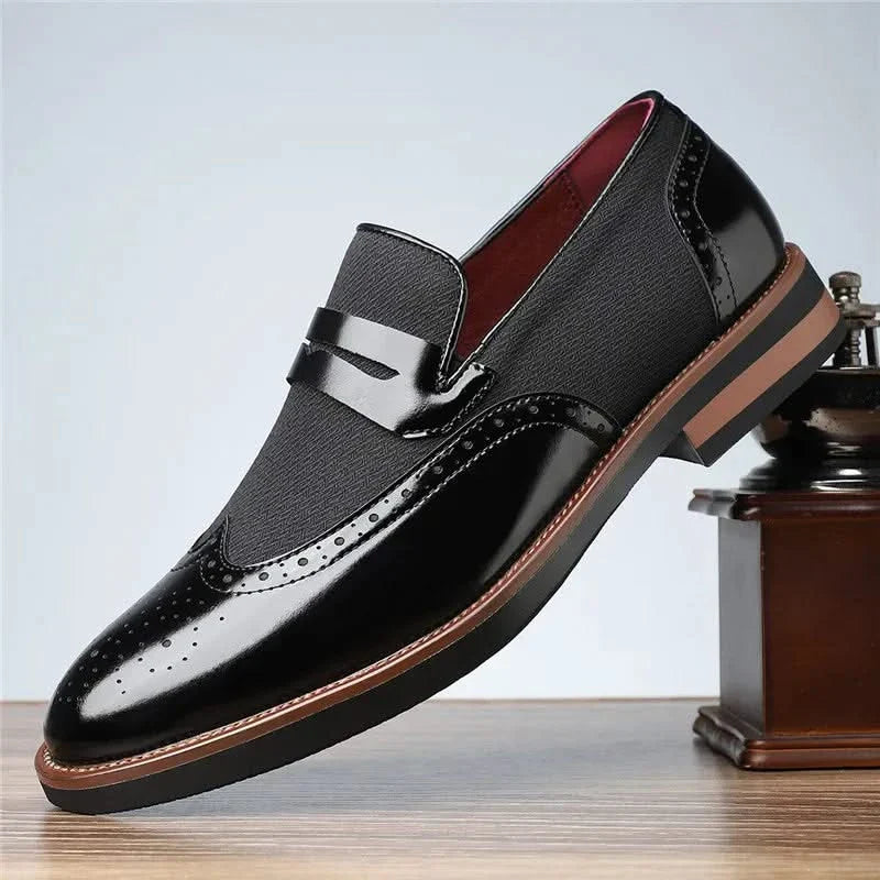 Mocassin homme finition lisse - vue de dessus