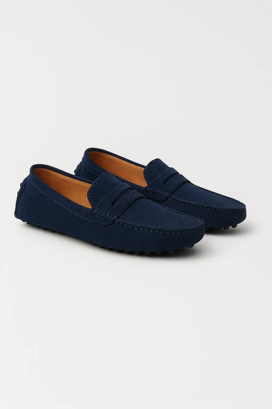 Mocassin homme smart casual semelle cloutée - vue d'ensemble posé