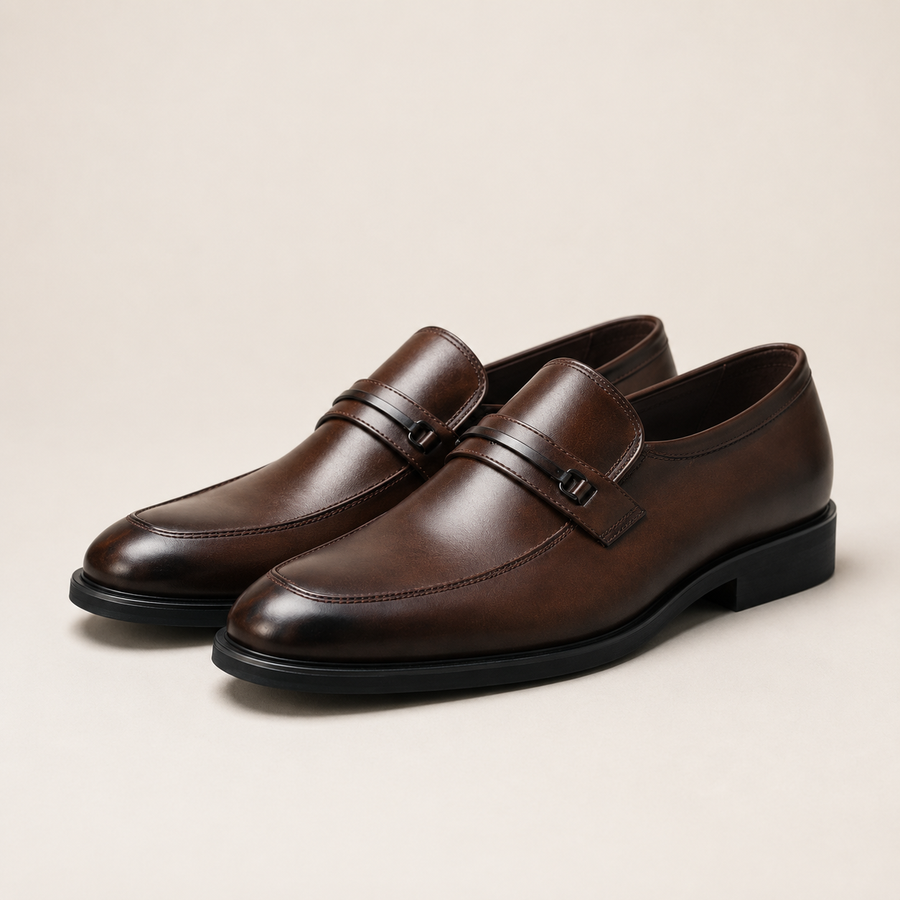 Mocassin homme style italien finition raffinée - vue face