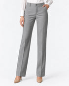 Pantalon Extensible Femme - Taille Haute Coupe Droite - Gris ardoise