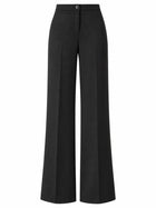 Pantalon Patte d'Éléphant Femme - Taille Haute Fluide - Noir