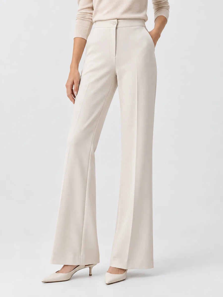Pantalon Patte d'Éléphant Femme Taille Haute Tombant Fluide