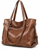 Sac à Main Femme - Tote Grande Capacité Travail - Café