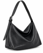 Sac à Main Femme - Tote Souple Uni - Noir