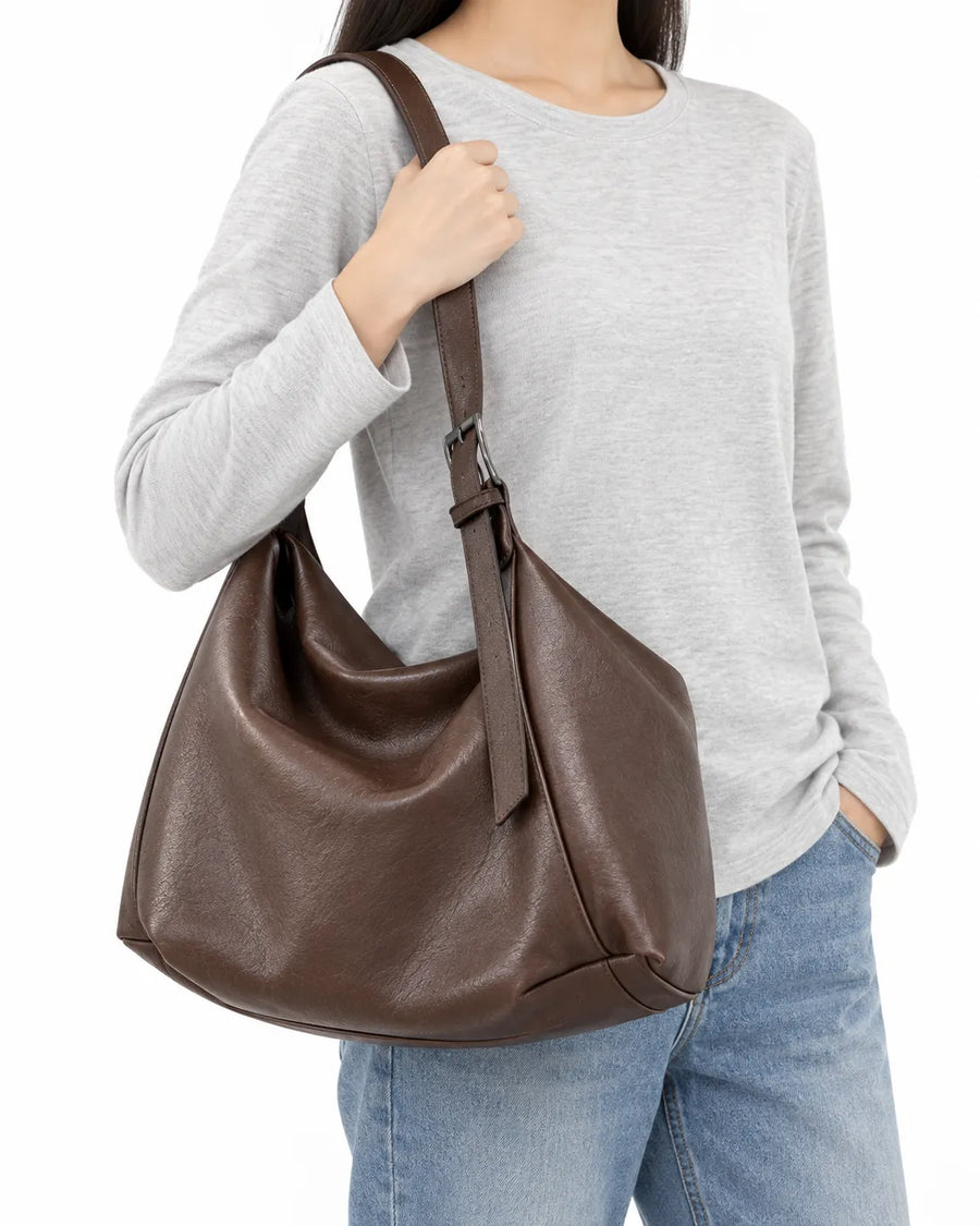 Sac à main femme tote souple coloris uni