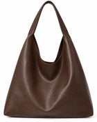 Sac Bandoulière Femme - Grande Capacité Vintage - Marron foncé