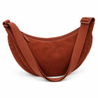 Sac Bandoulière Femme - Velours Côtelé Imperméable - Orange foncé