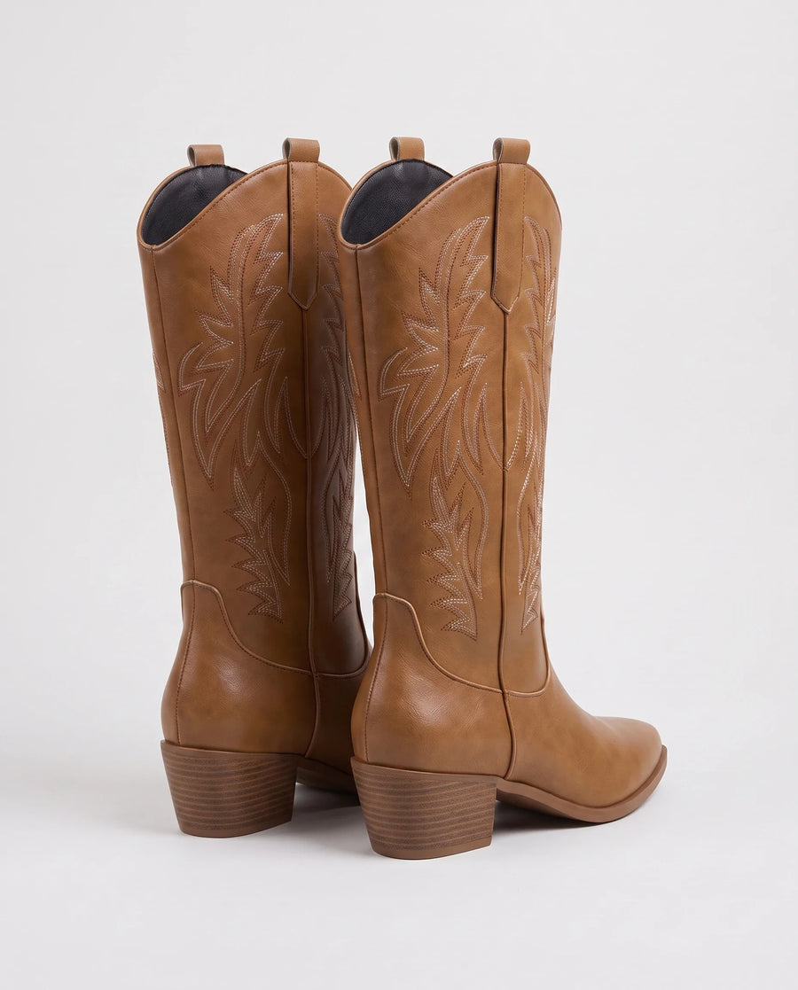 Bottes Mi-Mollet Femme Brun - vue complémentaire