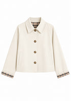 Trench Femme Coupe Courte Automne - blanc