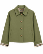 Trench Femme Coupe Courte Automne - vert