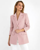 Veste tailleur Blazer élégantes Rose femme - Rose