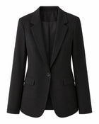 Veste Blazer élégant Mono-bouton femme - Noir