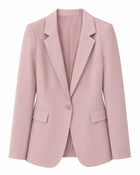 Veste Blazer élégant Mono-bouton femme - Rose