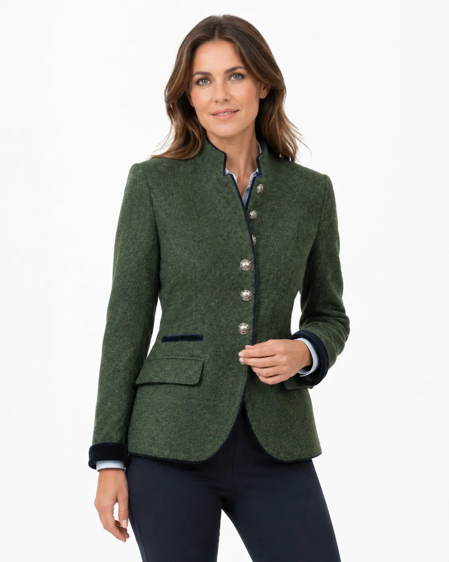 Veste blazer élégante en laine femme - vue portée