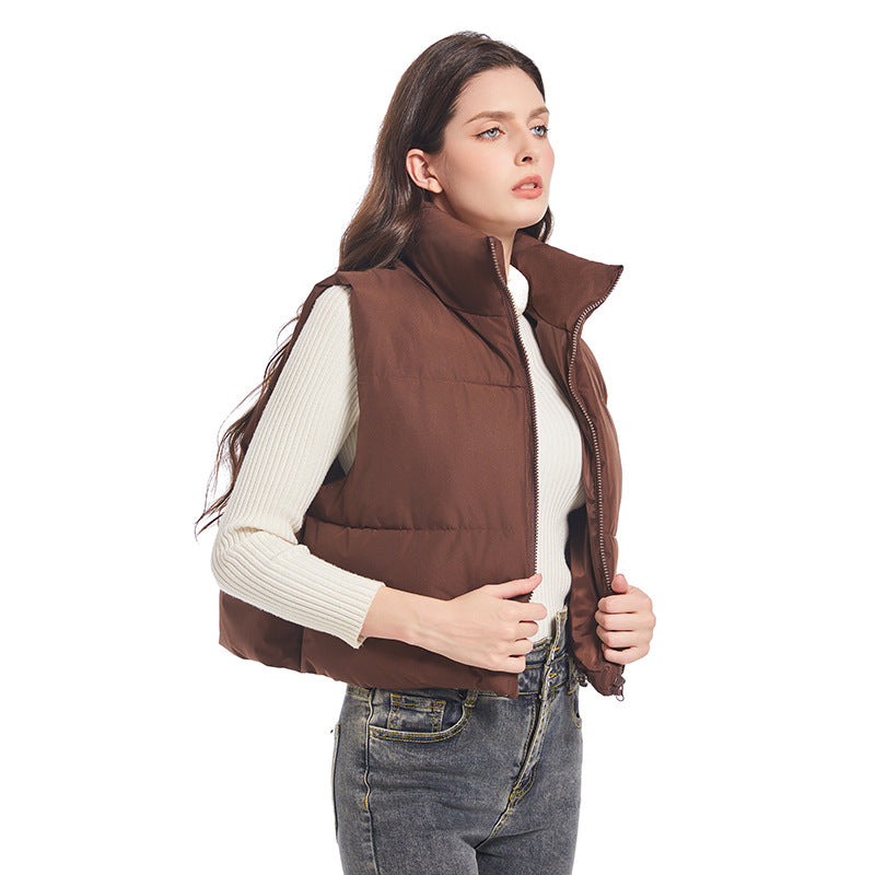 Veste courte sans manche femme - vue coloris disponibles