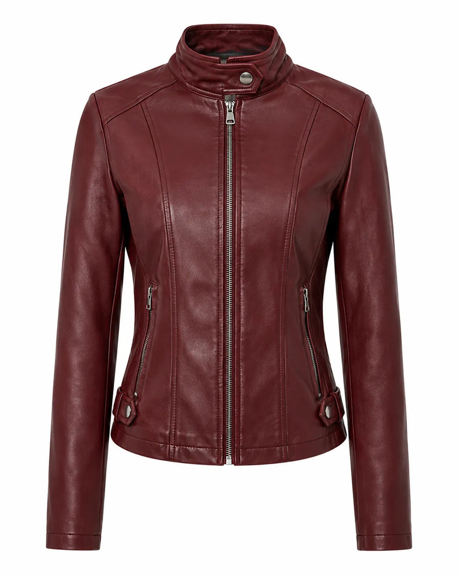 Veste en cuir femme - vue coloris disponibles