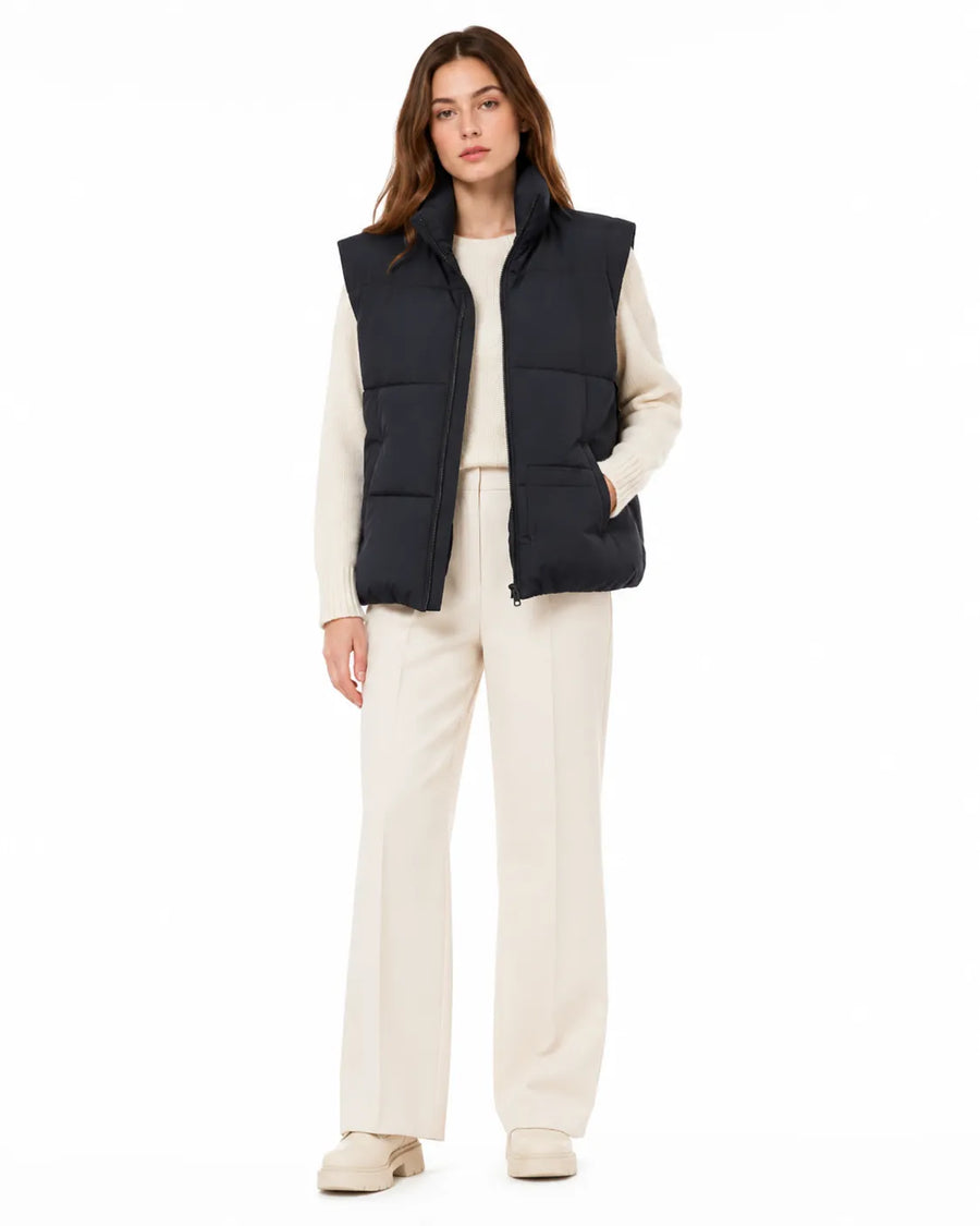 Veste doudoune sans manche hiver femme - vue face