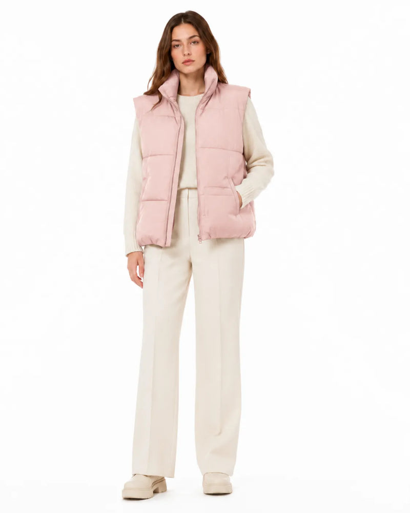 Veste doudoune sans manche hiver femme - vue portée