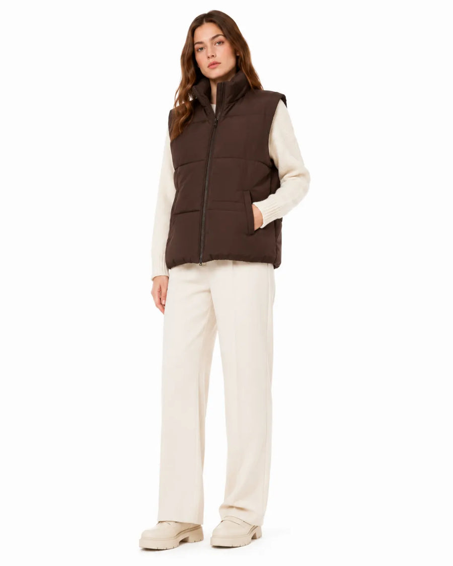 Veste doudoune sans manche hiver femme - vue coloris disponibles