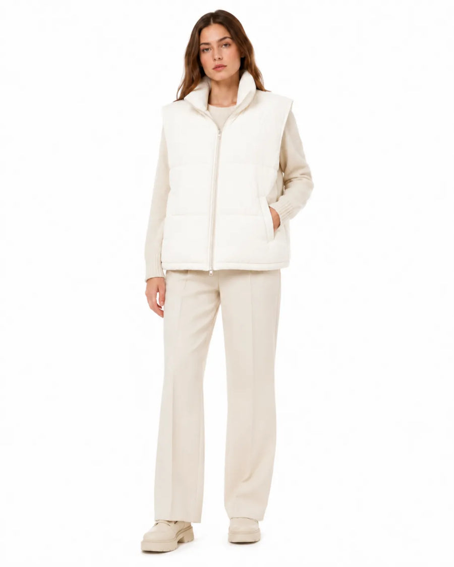 Veste doudoune sans manche hiver femme - vue de dos