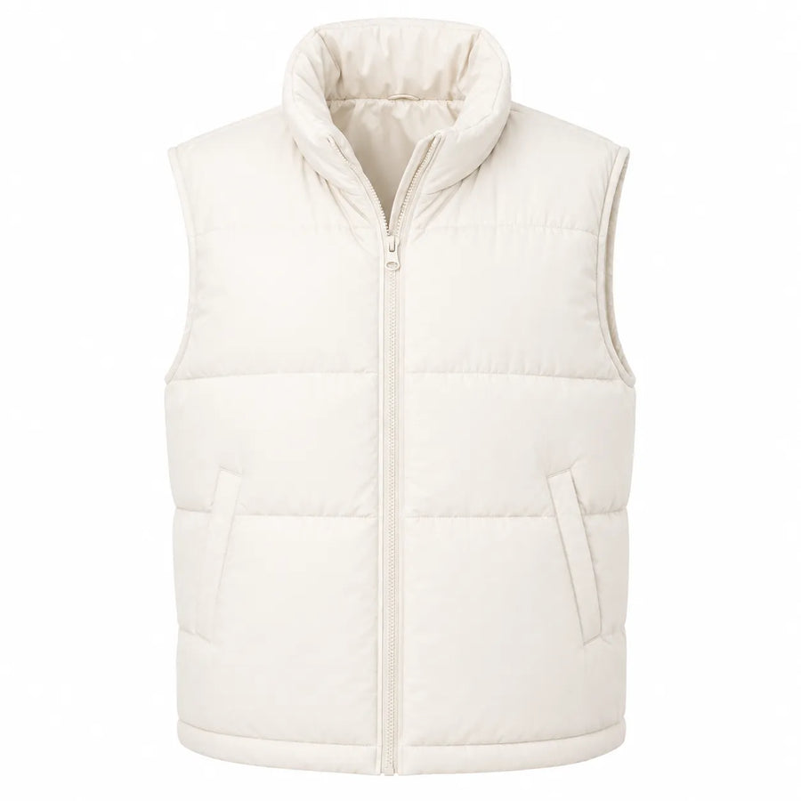 Veste doudoune sans manche hiver femme - vue trois quart