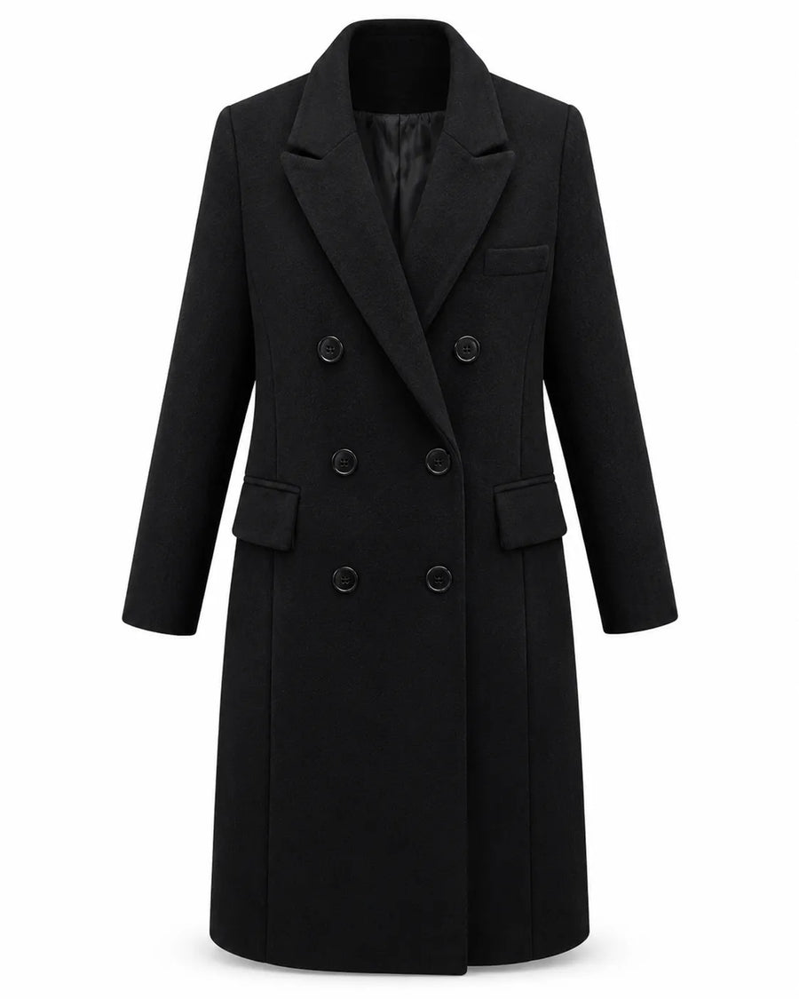 Veste longue trench-coat femme - vue d'ensemble