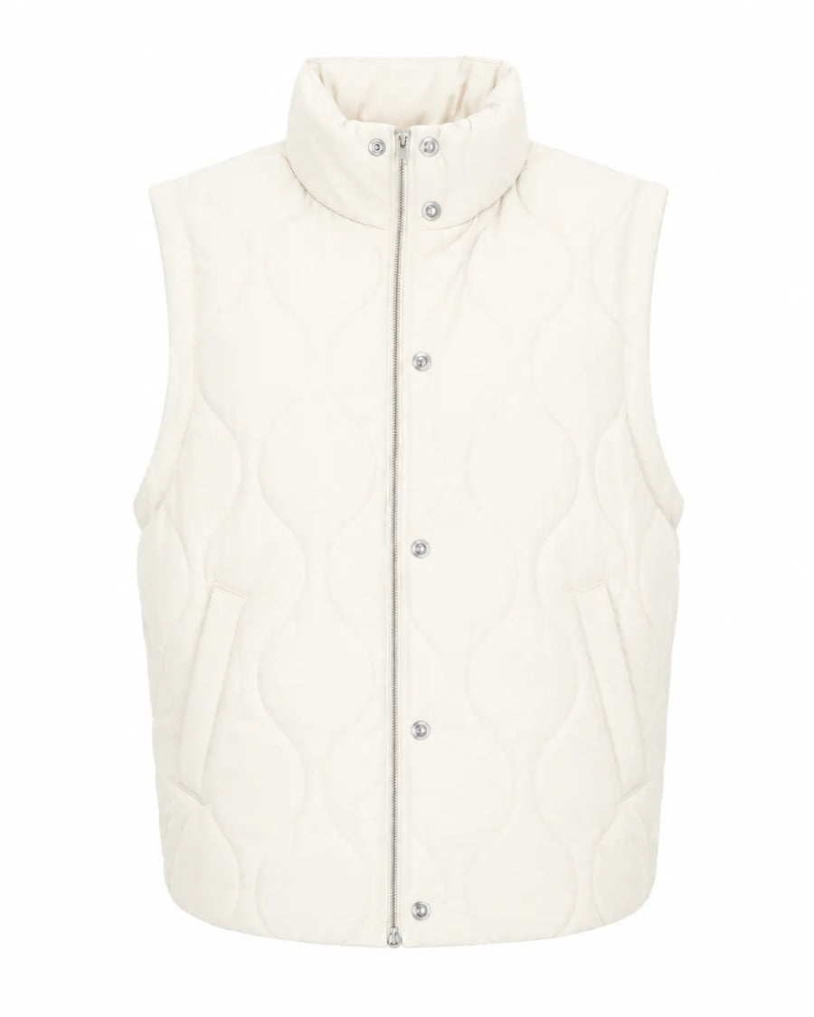 Veste sans manche bouton hiver femme - vue d'ensemble