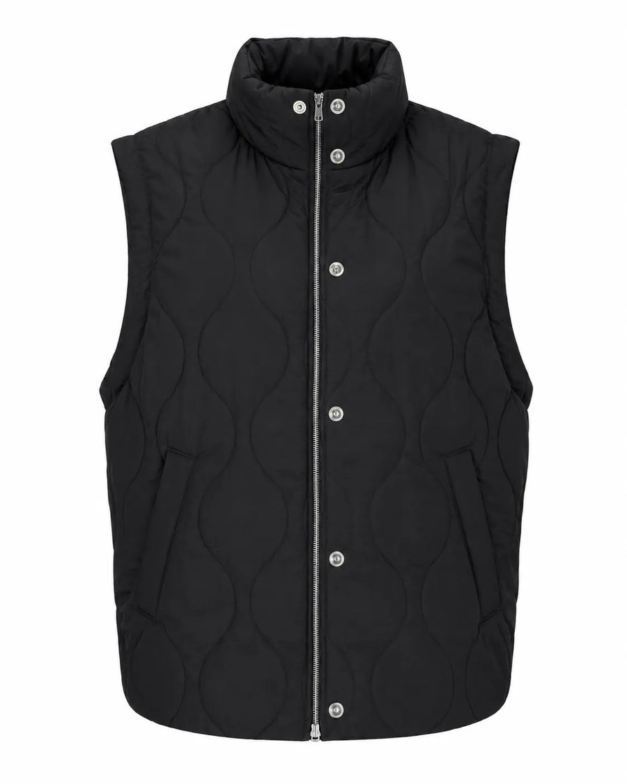 Veste sans manche bouton hiver femme - vue d'ensemble posée