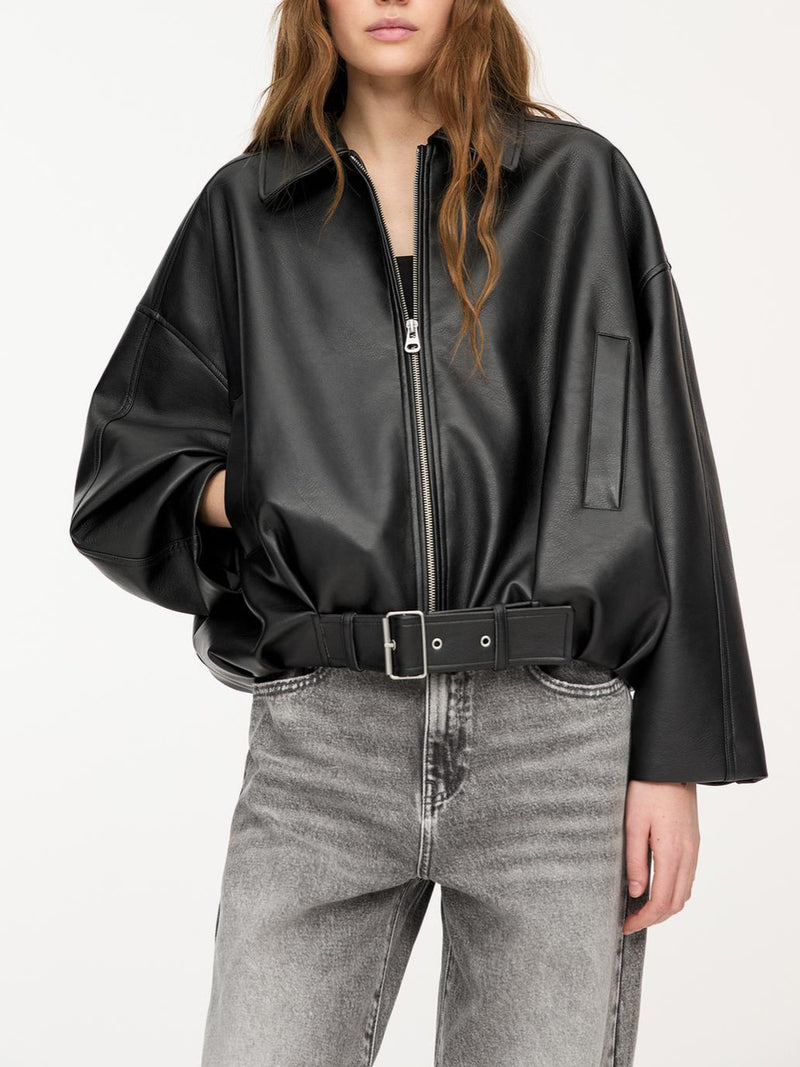 Veste en similicuir femme - vue face